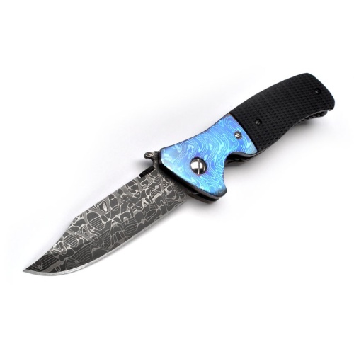 CQC-45 - Damascus Blade and Damascus Bolster