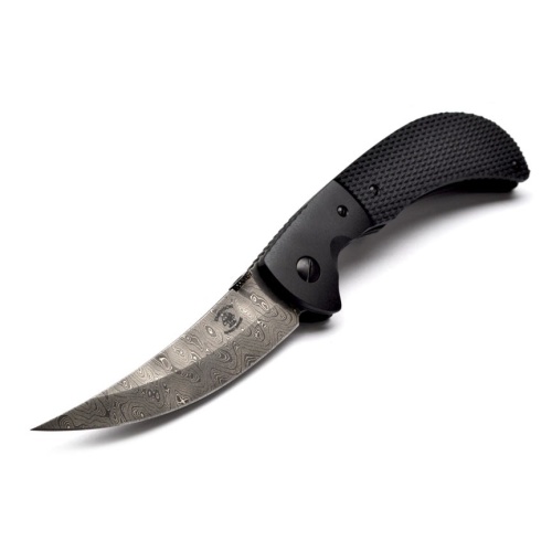 Persian - Damascus Blade/Black Checkered Handle