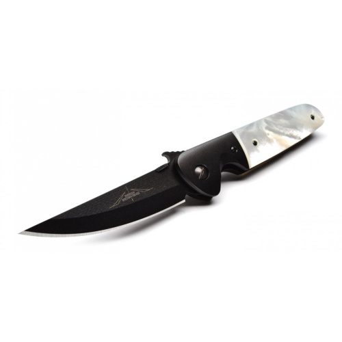 The Black Tactical Kwaiken with Pearl Handles