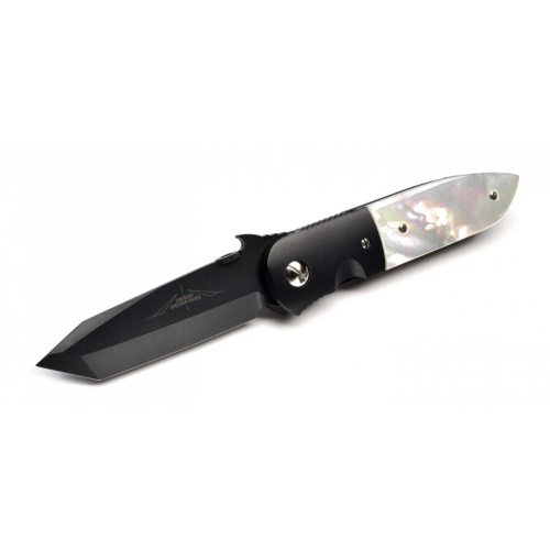 CQC-6 Black Bolsters, Black Blade - Wave, Pearl